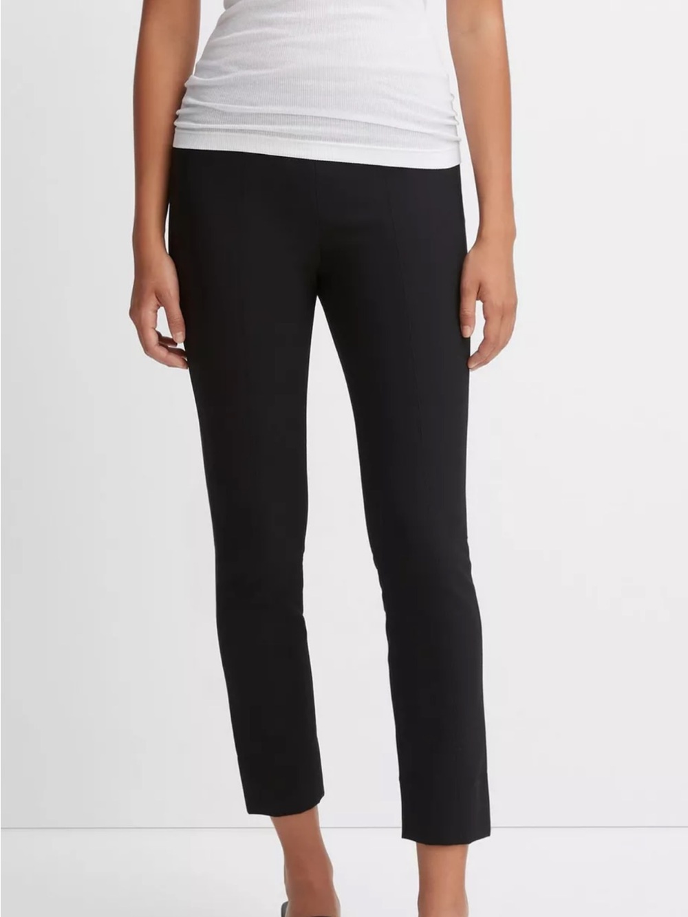 Vince Bobbi High-Rise Stitch-Seam Ponte Legging